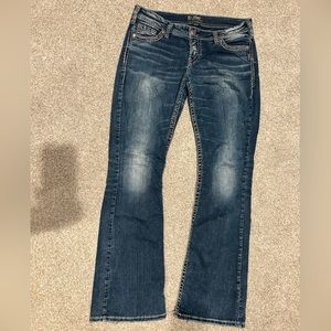 Women’s silver jeans